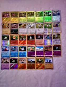 Pokemon TCG Yuka Morii Clay Reverse Holo 34 Card Lot – No Duplicates – LP/NM - Image 1