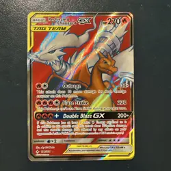 Reshiram & Charizard GX Full Art Holo Card 194/214 Unbroken Bonds Mint #1 - Image 1