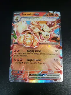 Arcanine EX 032/198 NM Scarlet Violet Base DOUBLE RARE Holo Pokemon TCG Card - Image 1