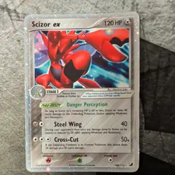 Scizor ex 108/115 Unseen Forces Holo 2005 Pokemon Card - Image 1