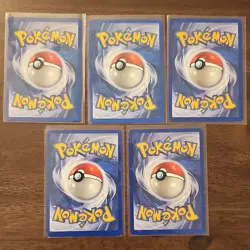 Pokemon TCG Lot Quagsire Dark Wartortle Kingler Staryu Starmie 5 Cards English - Image 2