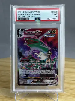 Rayquaza VMAX TG20/TG30 PSA 9 Sword & Shield Silver Tempest Pokemon - Image 1