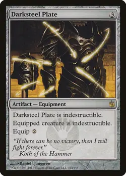 Darksteel Plate [Mirrodin Besieged] Moderately Played - Image 1