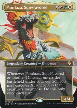 MTG: Lost Caverns of Ixalan Commander: Borderless Pantlaza, Sun-Favored: LP Con - Image 1