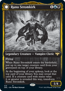 Runo Stromkirk // Krothuss, Lord of the Deep [Innistrad: Double Feature] Foil Ne - Image 1