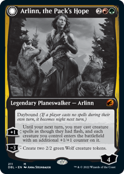 Arlinn, the Pack's Hope // Arlinn, the Moon's Fury [Innistrad: Double Feature] N - Image 1