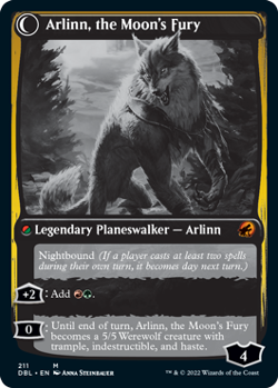 Arlinn, the Pack's Hope // Arlinn, the Moon's Fury [Innistrad: Double Feature] N - Image 2