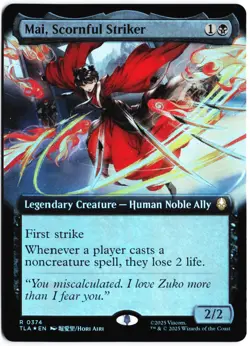 Mai, Scornful Striker (Extended Art) R Foil Avatar: The Last Airbender 374 NM - Image 1