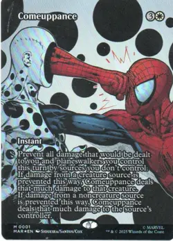 MTG: Marvel Universe Eternal-Legal: Foil Borderless Comeuppance: LP Condition - Image 1