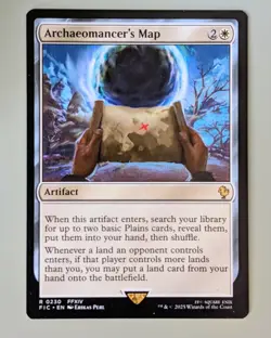 Archaeomancer's Map - Commander: Final Fantasy #230 Rare - Mint - MtG - Image 1