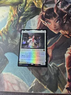 FOIL Peter Parker / Amazing Spider-Man SPM 0010 Mythic MTG Marvel's Spider-Man - Image 1