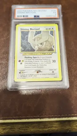 PSA 5 Pokemon 2002 Neo Destiny Shining Noctowl Holo #110 - Image 2