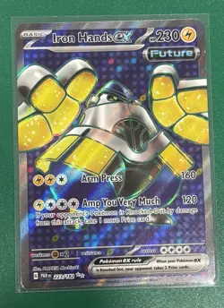Iron Hands EX 223/182 Pokemon Paradox Rift Full Art Near Mint Condition - Image 1
