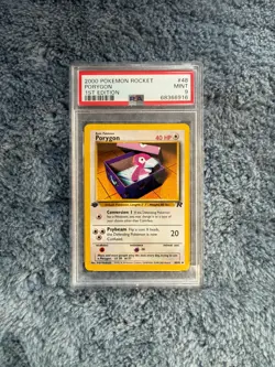 2000 Pokemon Rocket Porygon 1st Edition #48 PSA 9 - Image 1