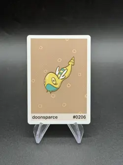 Doonsparce - Dunsparce #206 Pookiemoot Series 2 Custom Fan Art Pokemon - Image 1