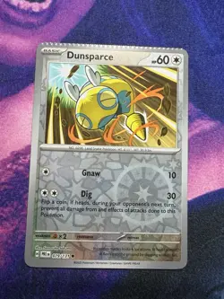 NM Dunsparce 079/131 Reverse Holo Prismatic Evolutions Pokemon Crimp ERROR - Image 1