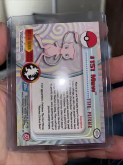 Pokemon Topps 2000 Pokemon Mew #151 TV Animation Series 3 Blue Label Non-Holo - Image 2
