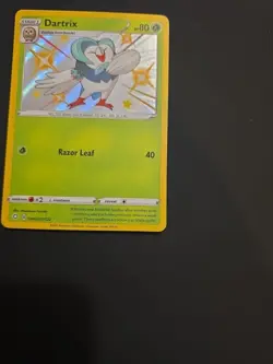 Pokemon TCG Shining Fates - Dartrix Shiny Vault SV002/SV122 Holo Rare NM - Image 4