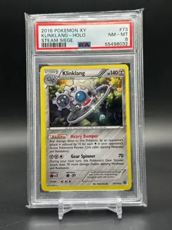 Klinklang - 73/114 - Holo Rare - XY Steam Siege - Pokemon TCG - PSA 8 - Image 1