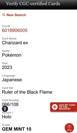 Pokemon TCG Charizard EX 115/190 Japanese CGC 10 Gem Mint 👌 - Image 5