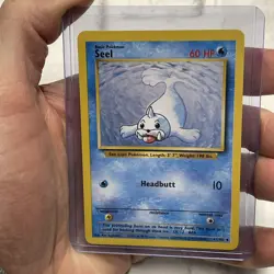 Pokemon Seel Uncommon Unlimited Base Set 41/102 NM Near Mint Vintage Vtg Pokemon - Image 1