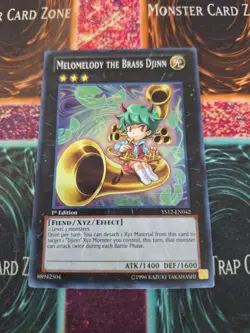 Yugioh Melomelody the Brass Djinn YS12-En042 Super Rare 1st Edition Near Mint - Image 1