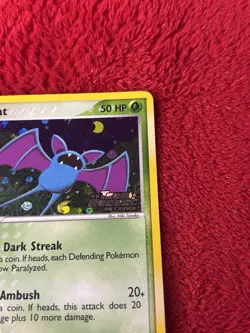 2004 Pokemon EX Team Rocket Returns Zubat Reverse Holo #82/109 Lp+ - Image 2