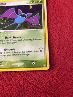 2004 Pokemon EX Team Rocket Returns Zubat Reverse Holo #82/109 Lp+ - Image 3