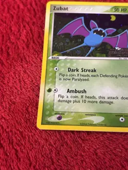2004 Pokemon EX Team Rocket Returns Zubat Reverse Holo #82/109 Lp+ - Image 4
