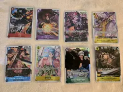 One Piece Tcg Japanese SUPER RARE LOT of 8 - Image 1