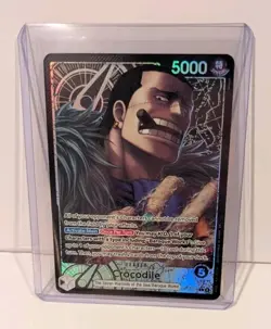 ONE PIECE THE AZURE SEAS SEVEN CROCODILE ALT ART LEADER OP14-079 NM ENGLISH - Image 1