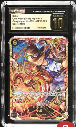 Sabo SEC OP13-120 One Piece Carrying On His Will AA CGC PRISTINE 10 - Image 1