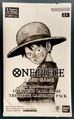 (Sealed) One Piece ENG 3rd Anniversary Treasure Campaign Promo Pack - Image 1