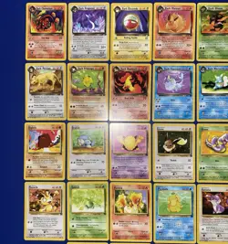 NM (Unlimited) COMPLETE Pokemon TEAM ROCKET 48-Card All UNCOMMON COMMON Set - Image 2