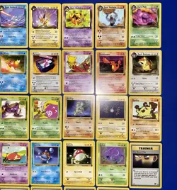 NM (Unlimited) COMPLETE Pokemon TEAM ROCKET 48-Card All UNCOMMON COMMON Set - Image 4