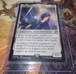 Cloud, Midgar Mercenary 0010 Final Fantasy Magic the Gathering MTG NM+ Condition - Image 1