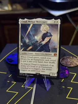 Magic the Gathering Final Fantasy Cloud Midgar Mercenary 0010 Regular Mythic NM - Image 1