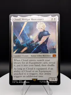Cloud, Midgar Mercenary: Final Fantasy MTG: Mythic 0010 Regular (NM) - Image 1