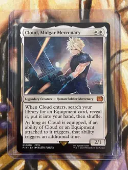 Cloud, Midgar Mercenary 0010 (Regular) MTG Final Fantasy English - Pack Fresh NM - Image 3