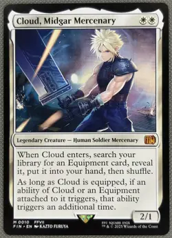 Cloud, Midgar Mercenary - Final Fantasy - FIN MINT NM 0010 - Image 1