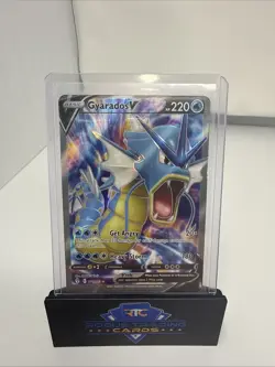 Pokemon TCG Evolving Skies Gyarados v Full Art Ultra Rare Holo Card 171/203 NM - Image 1