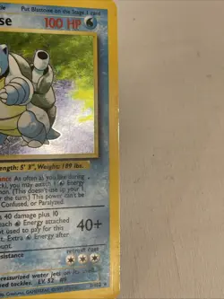 1999 Pokemon Base Set 2 Blastoise Holo #002/102 WOTC TCG Pokemon - Image 3