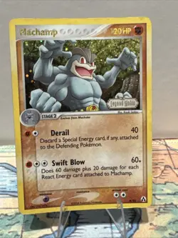 Pokemon TCG Machamp Legend Maker Holo Card 9/92 Rare (Stamp) - Image 1