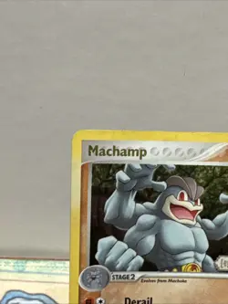 Pokemon TCG Machamp Legend Maker Holo Card 9/92 Rare (Stamp) - Image 2