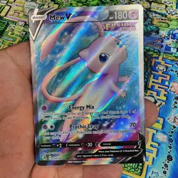 Pokemon Mew v Full Art Holo Ultra Rare TCG Card 250/264 Fusion Strike - Image 1