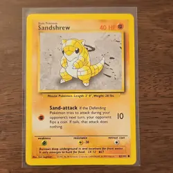 Pokemon TCG Base Set Lot Sandshrew Sandslash Graveler Rhyhorn 6 Cards English - Image 4