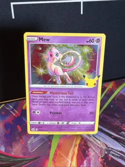 Pokemon Celebrations Set! Mew 011/025 Holo Rare Card! NM - Image 1