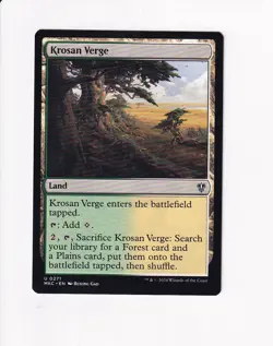 MAGIC THE GATHERING MTG COMMANDER: MURDERS AT KARLOV MANOR KROSAN VERGE (#2) - Image 1