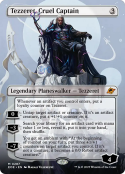Tezzeret, Cruel Captain (Borderless) [Edge of Eternities] Near Mint - Image 1