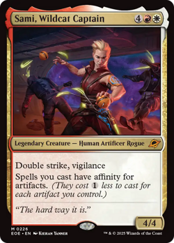 Sami, Wildcat Captain [Edge of Eternities] Foil Near Mint - Image 1